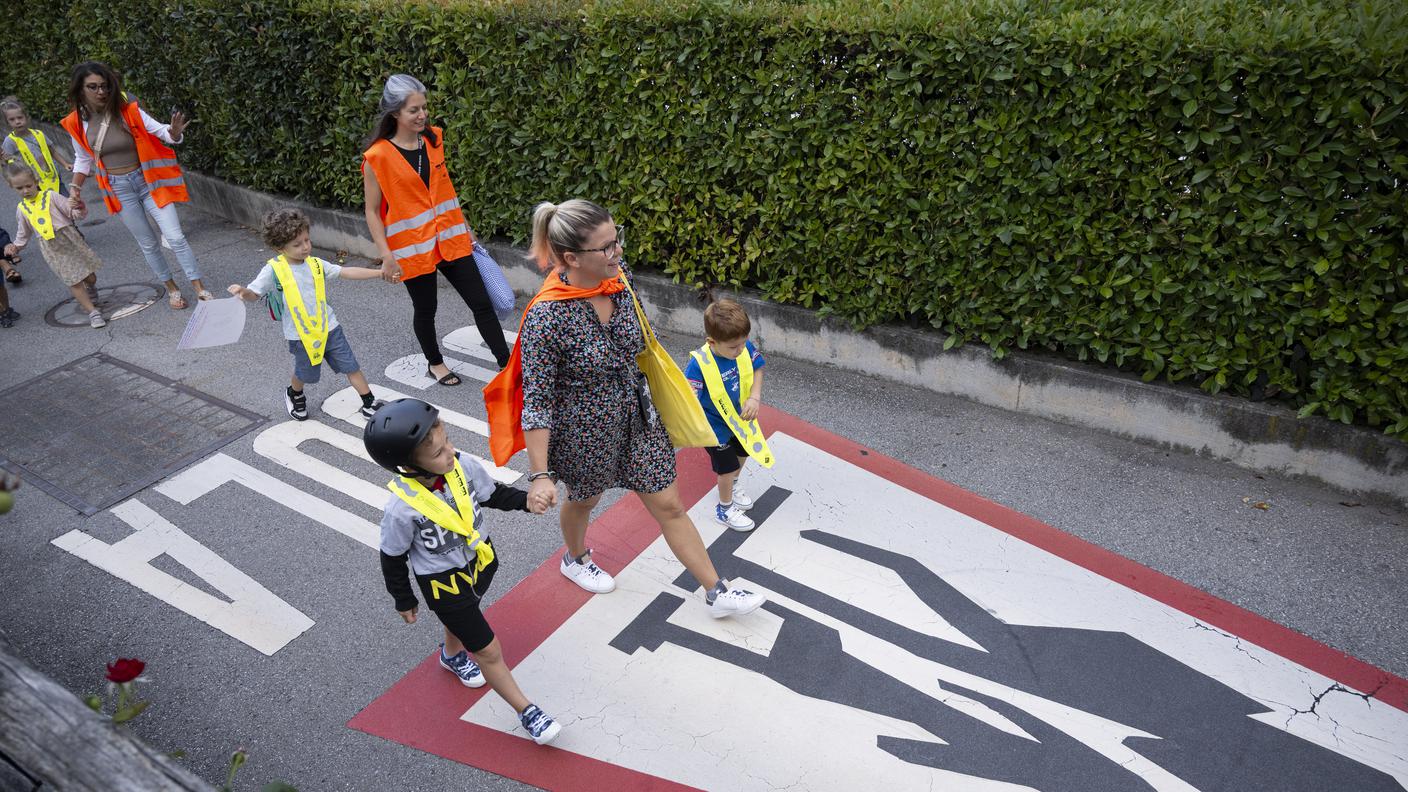 Arbedo: Pedibus, inizio anno scolastico 2024-2025