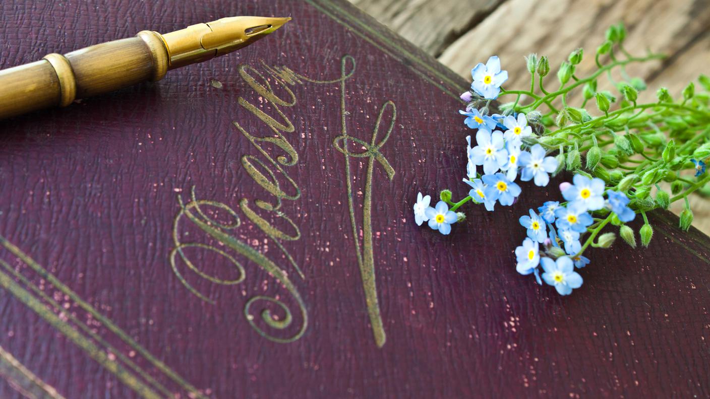 poesie libro penna fiori