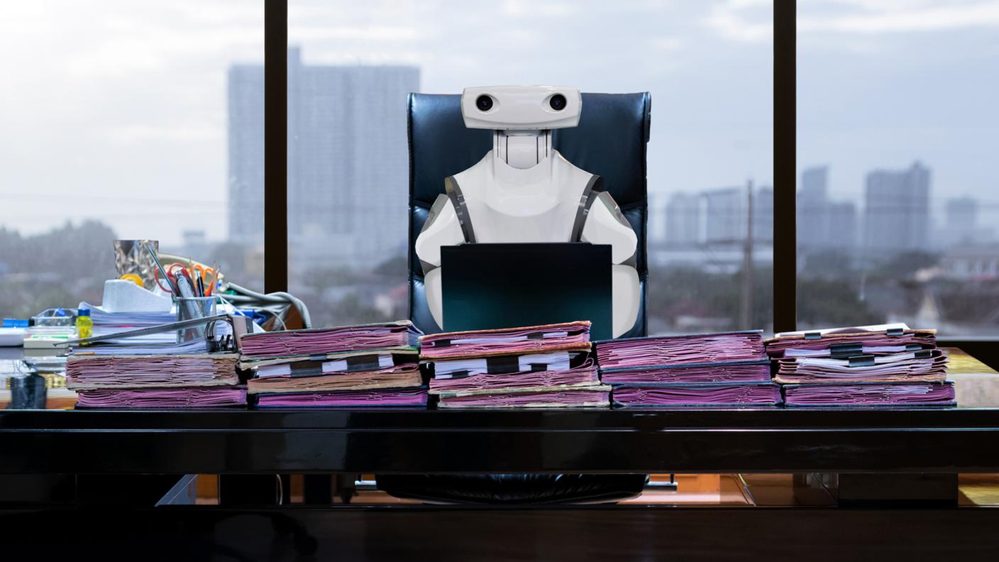 Intelligenza artificiale, robot al lavoro, robot sostituire il lavoro umano