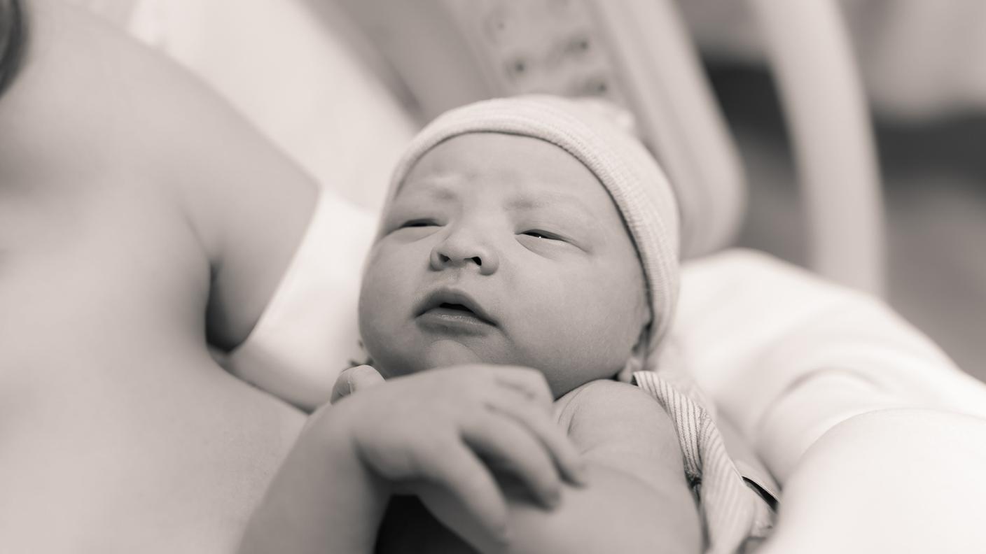 Madre e neonato, partire, ospedale