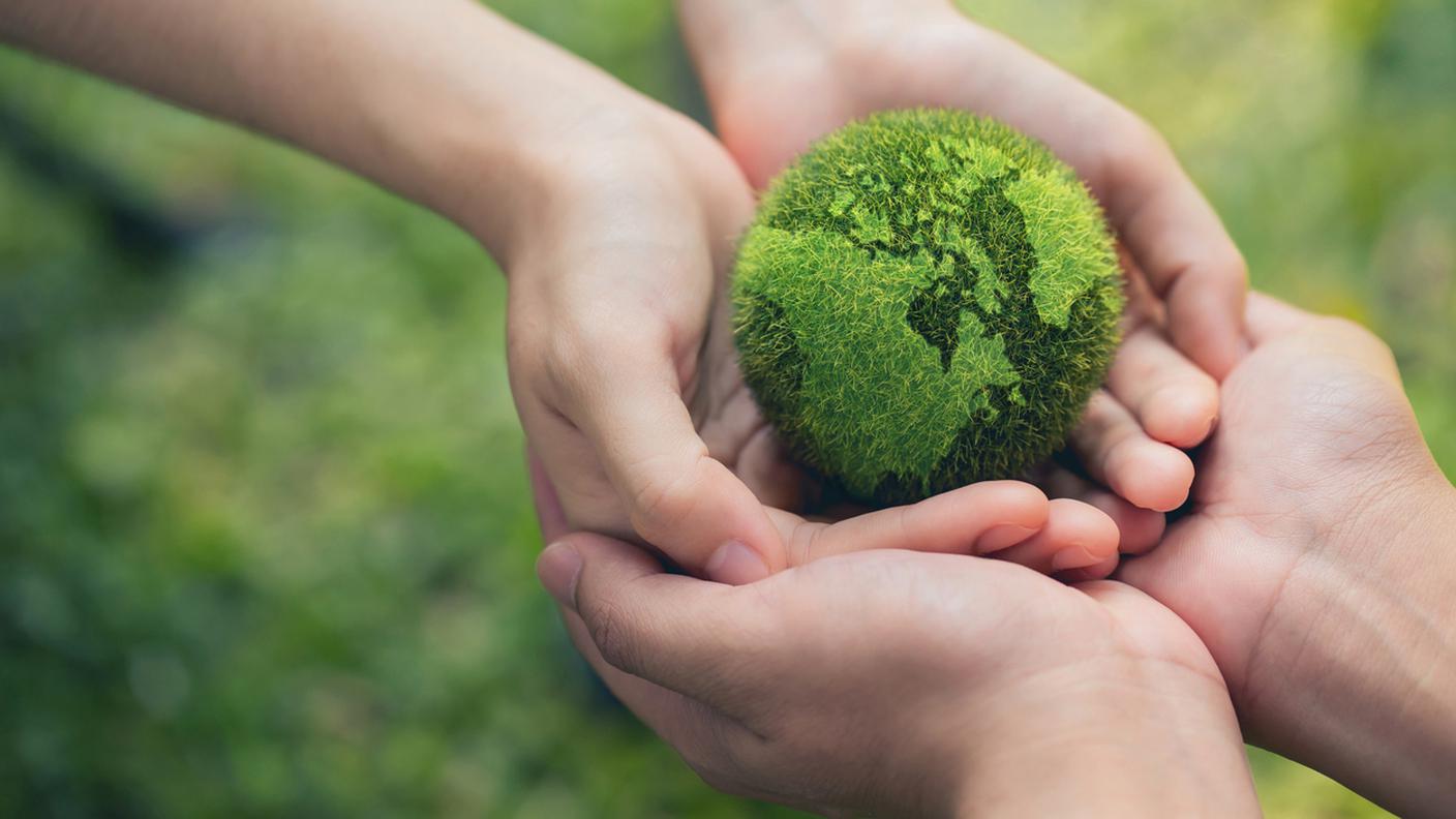 iStock-Giornata della Terra dell'ambiente Nelle mani che tengono la terra verde, bambino