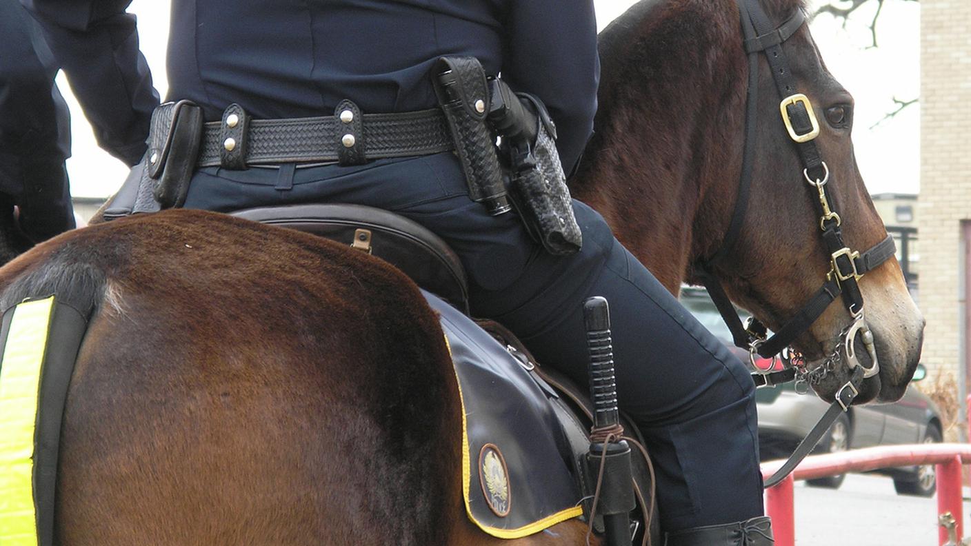 polizia a cavallo