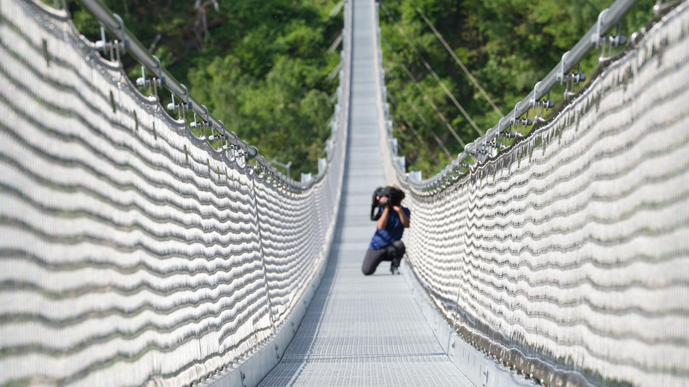 Il ponte sospeso la Pendenta, Disentis, Grigioni