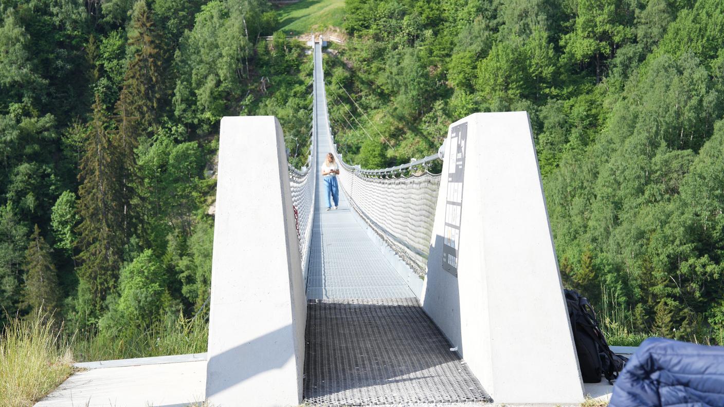 Il ponte sospeso la Pendenta, Disentis, Grigioni