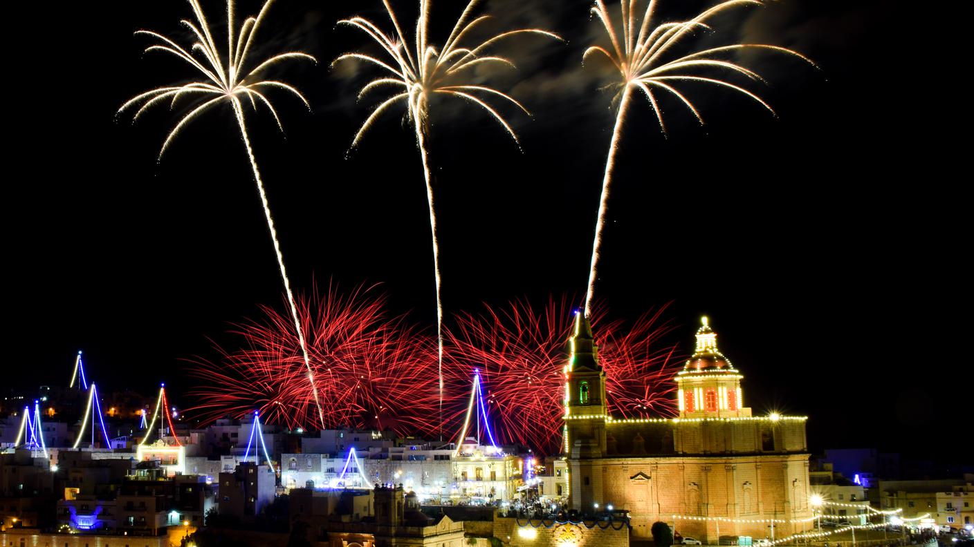 Mellieha feast fireworks