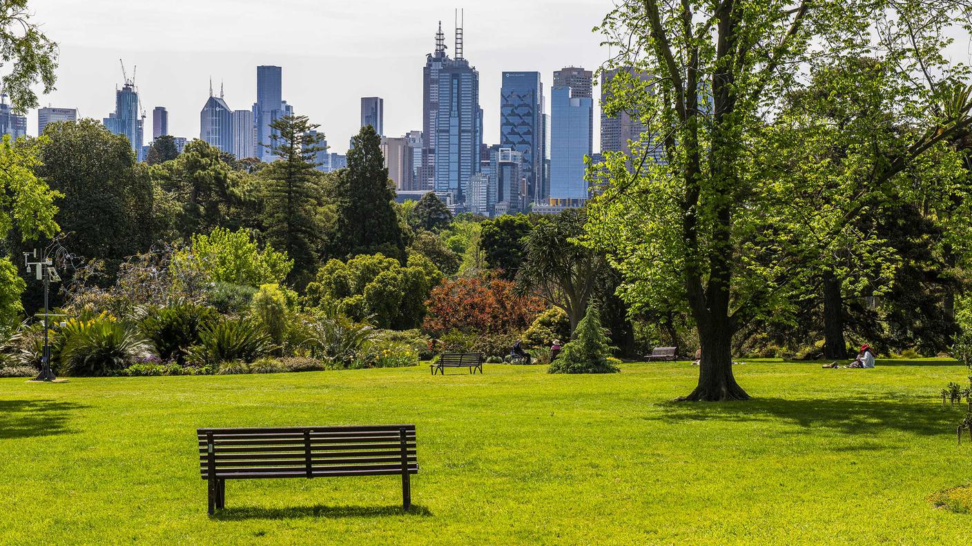 Giardino botanico con vista sulla città