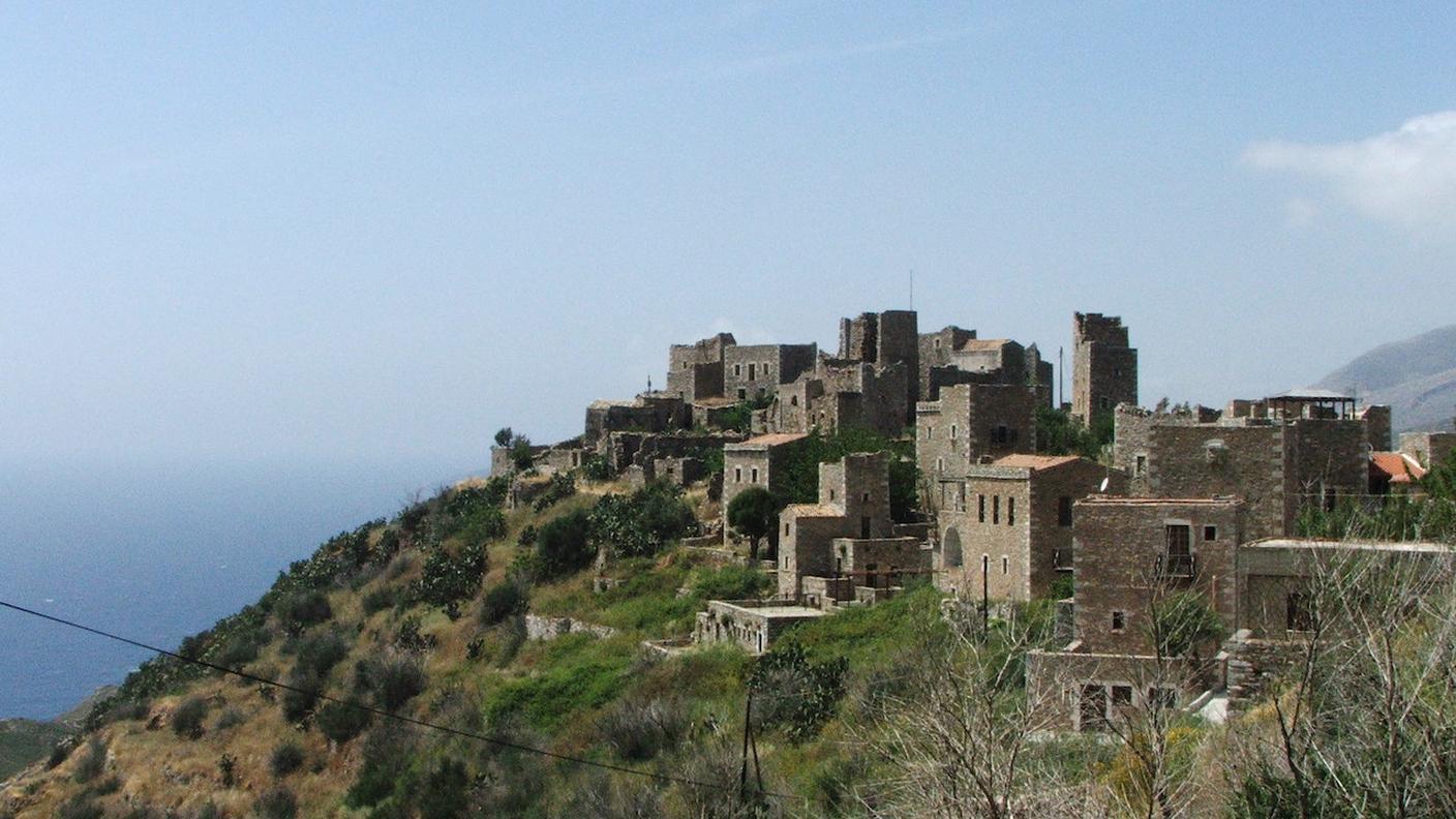 Peloponneso-Mani, caratteristiche case in pietra