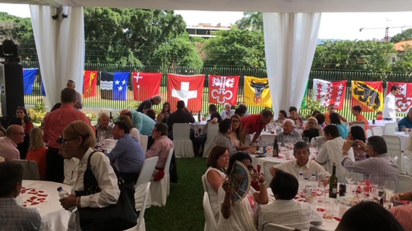 Festa del primo d'agosto 2019 a Caracas con gli espatriati svizzeri in Venezuela