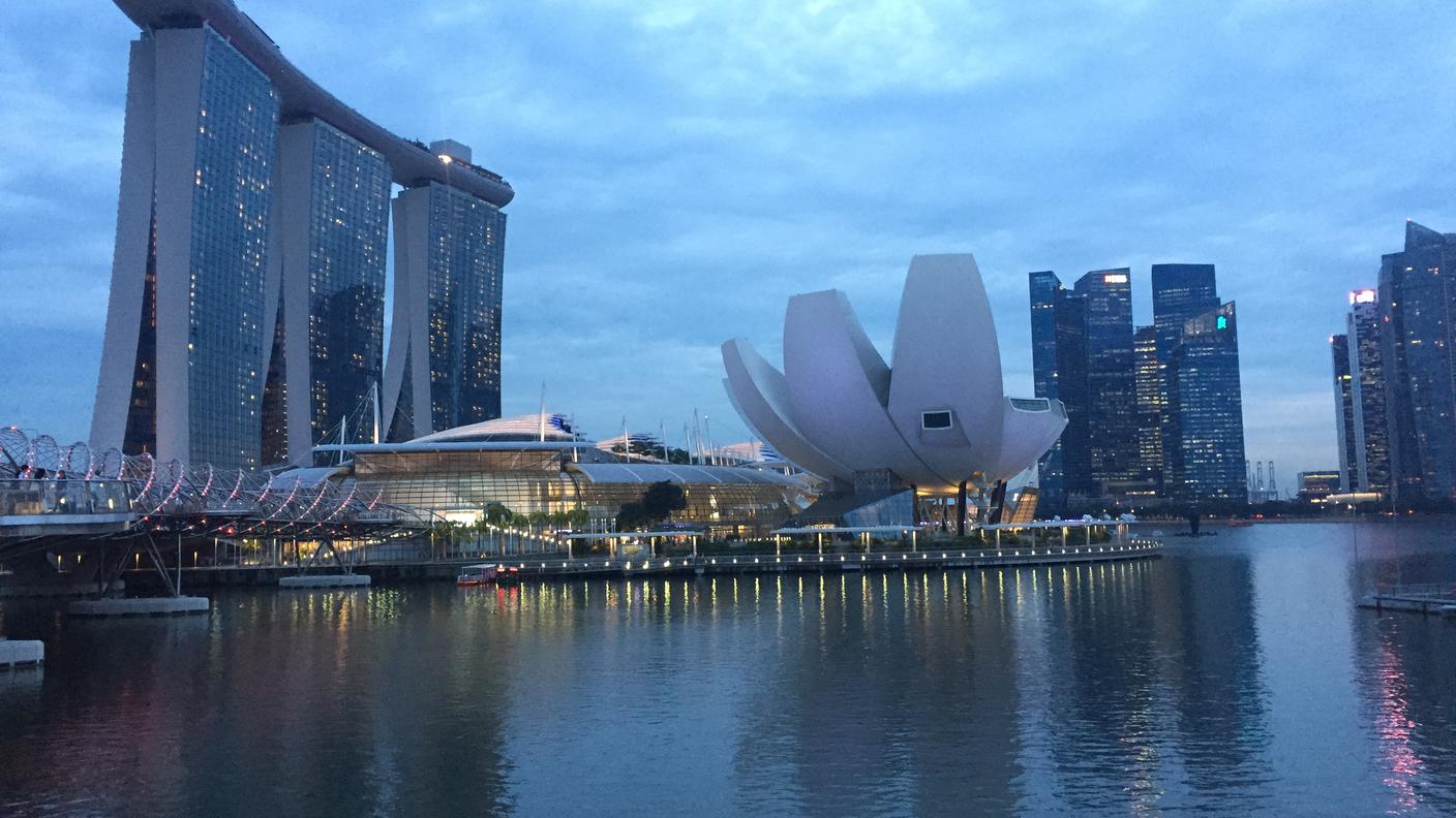 La baia di Singapore