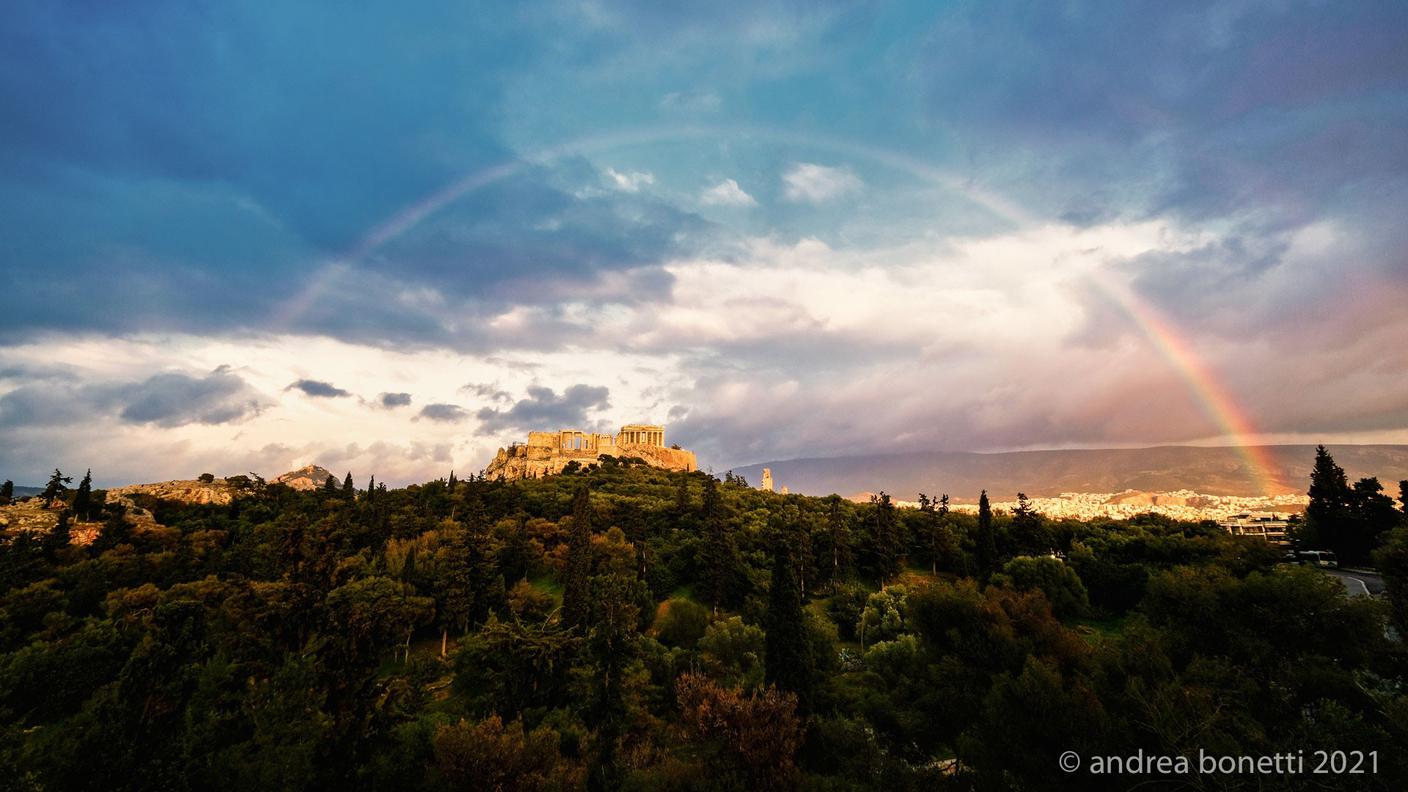 L’Acropoli baciata dal sole