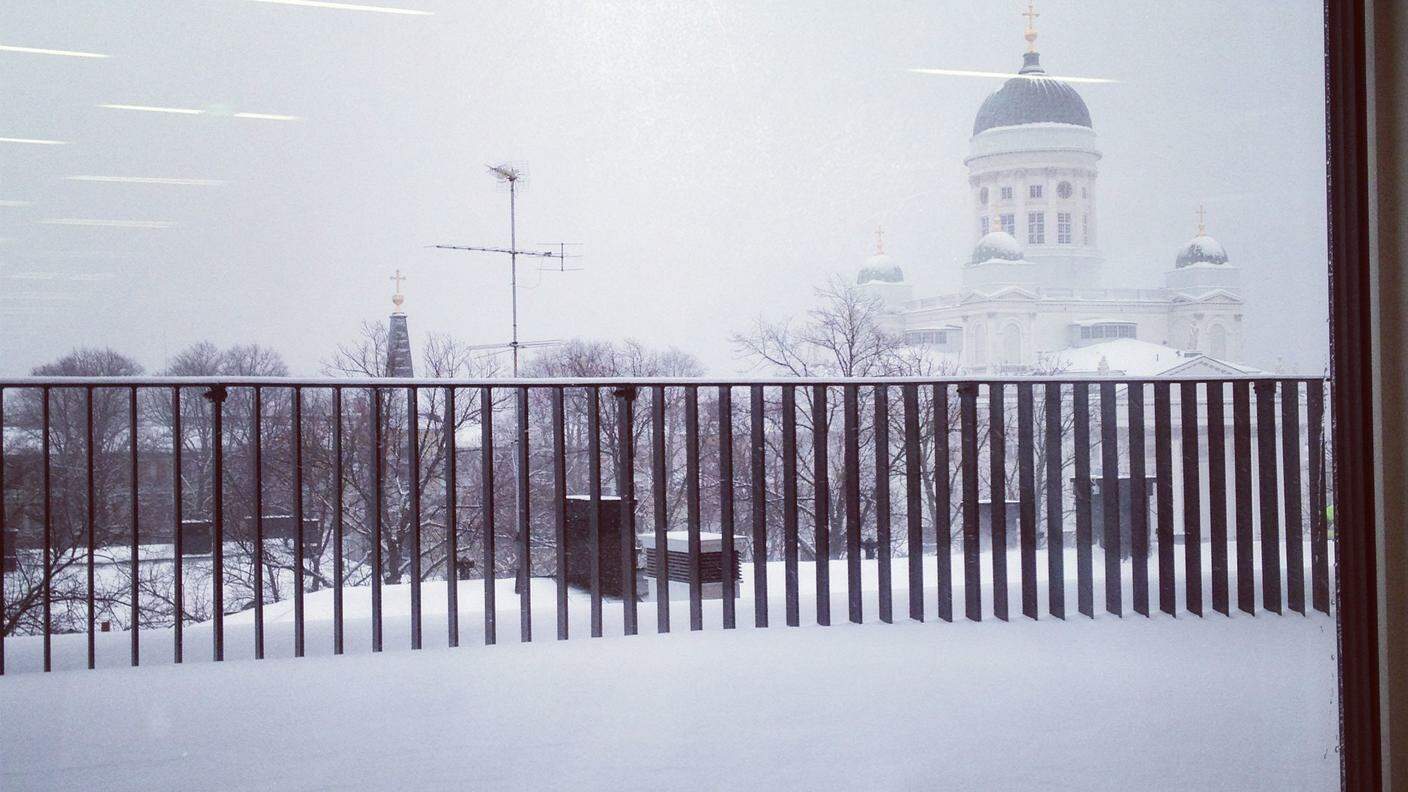 Helsinki sotto la neve