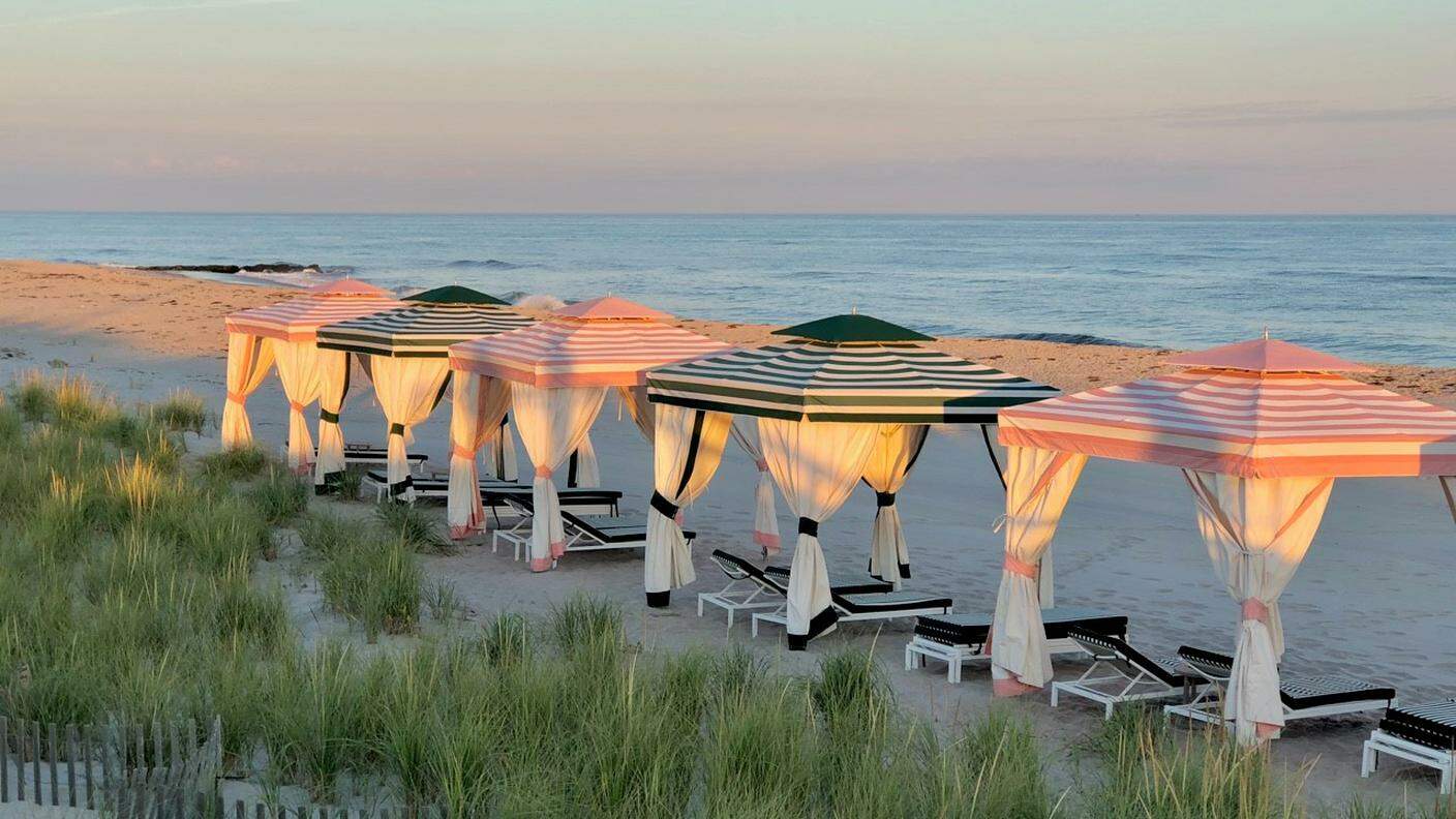 Spiaggia tipica degli Hamptons