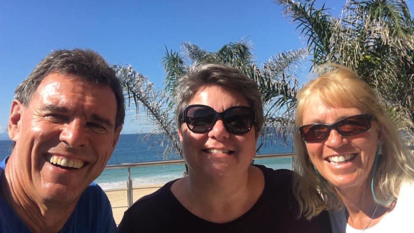 Natasha Naude con gli amici