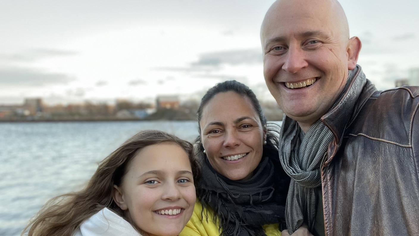 Armando Troncana con Brigitte e sua figlia