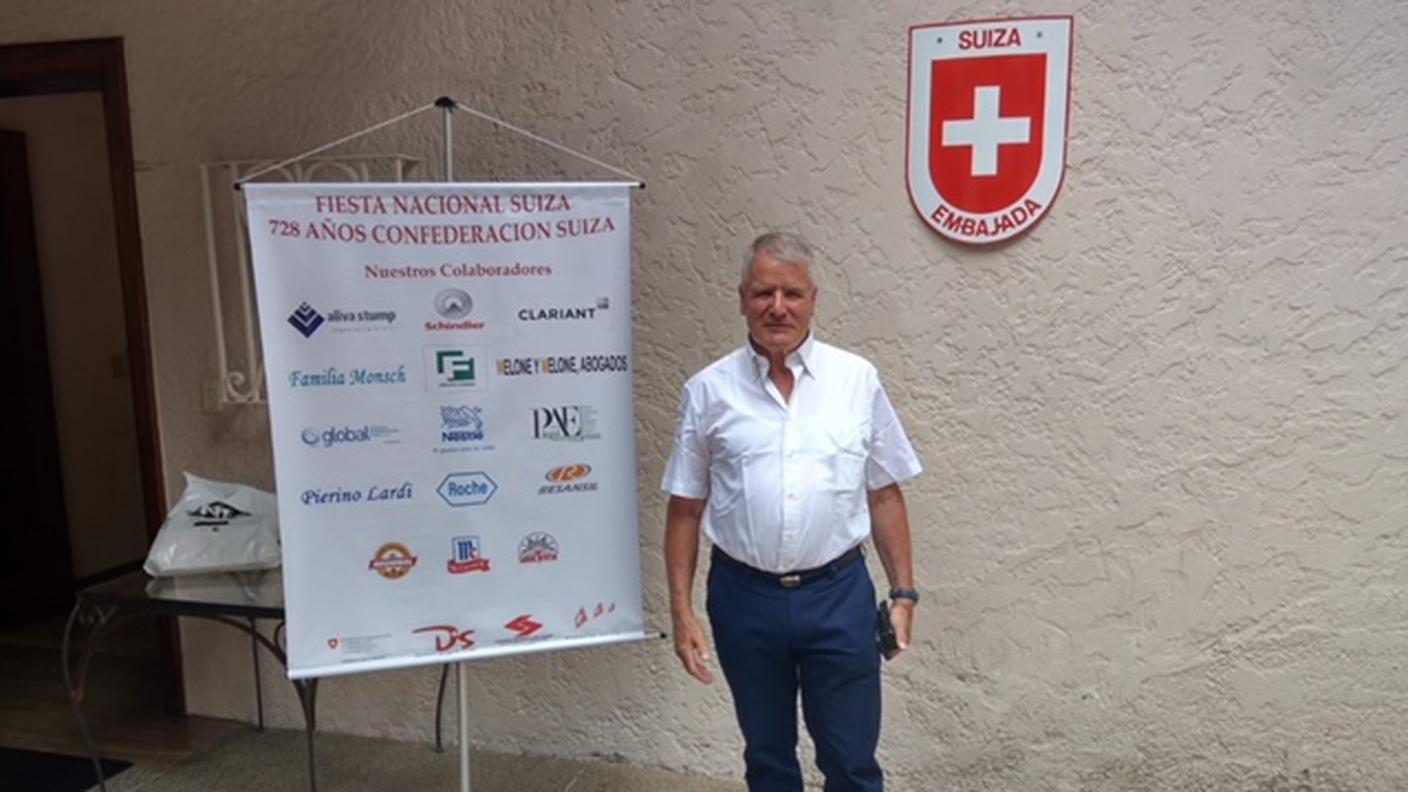 Pierino Lard, Festa Nazionale Svizzera in Venezuela