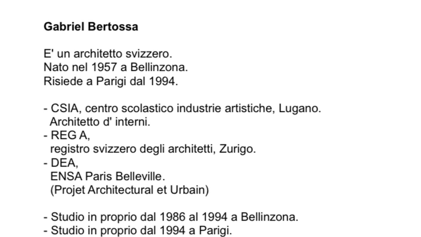 Gabriel Bertossa, mostra Undici
