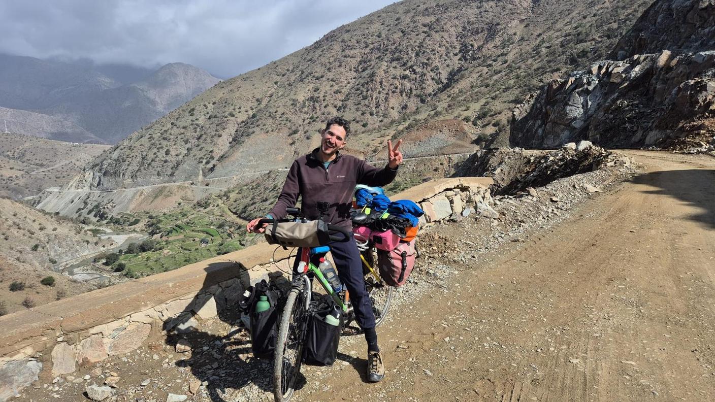 Giorno 71 - In piena salita verso il passo Tizi n' Test, tra Marrakech e Taroudant