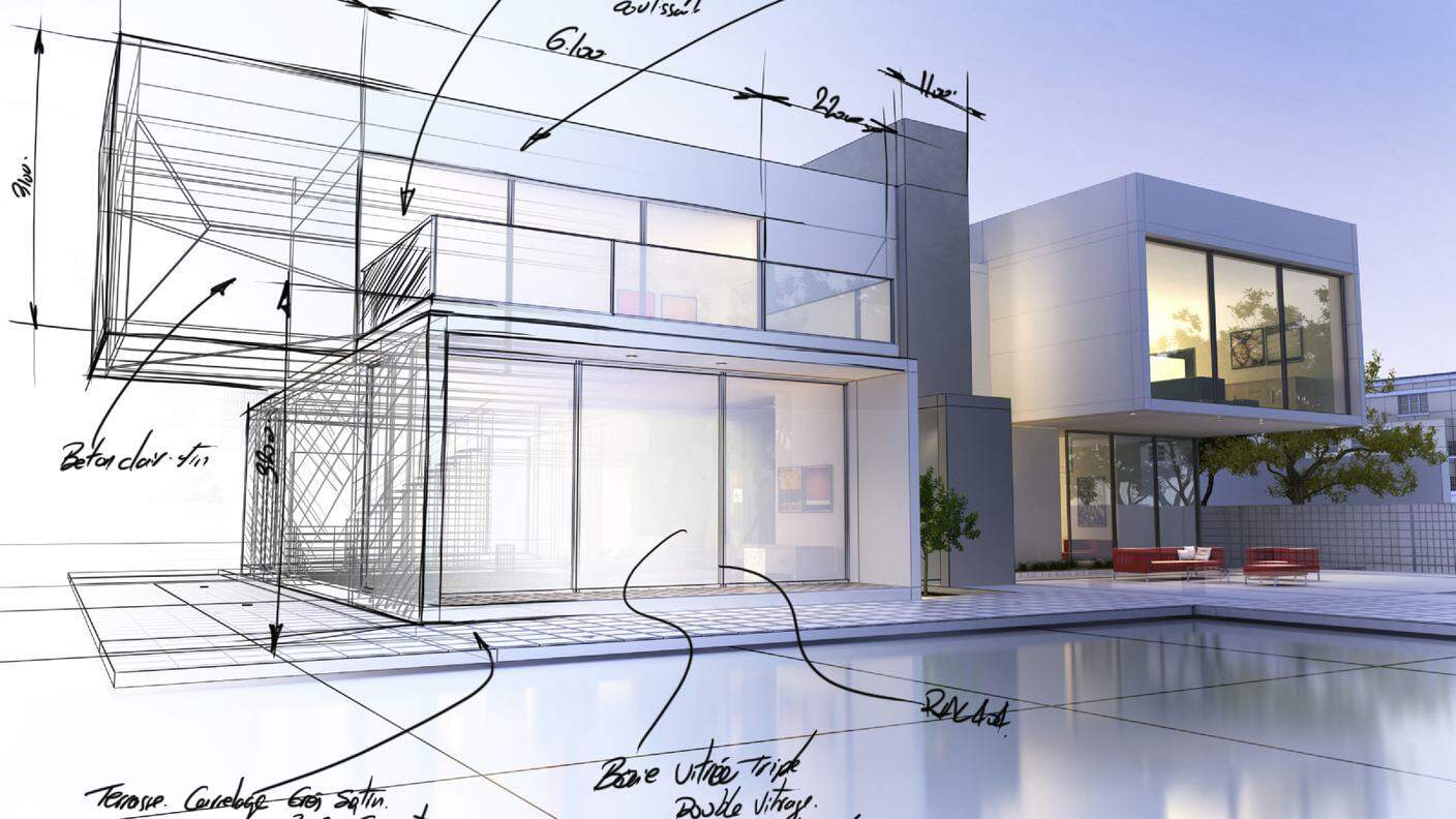 Casa, Moderno, Stile minimalista, Architettura, Progetto, Struttura edile, Forma tridimensionale,