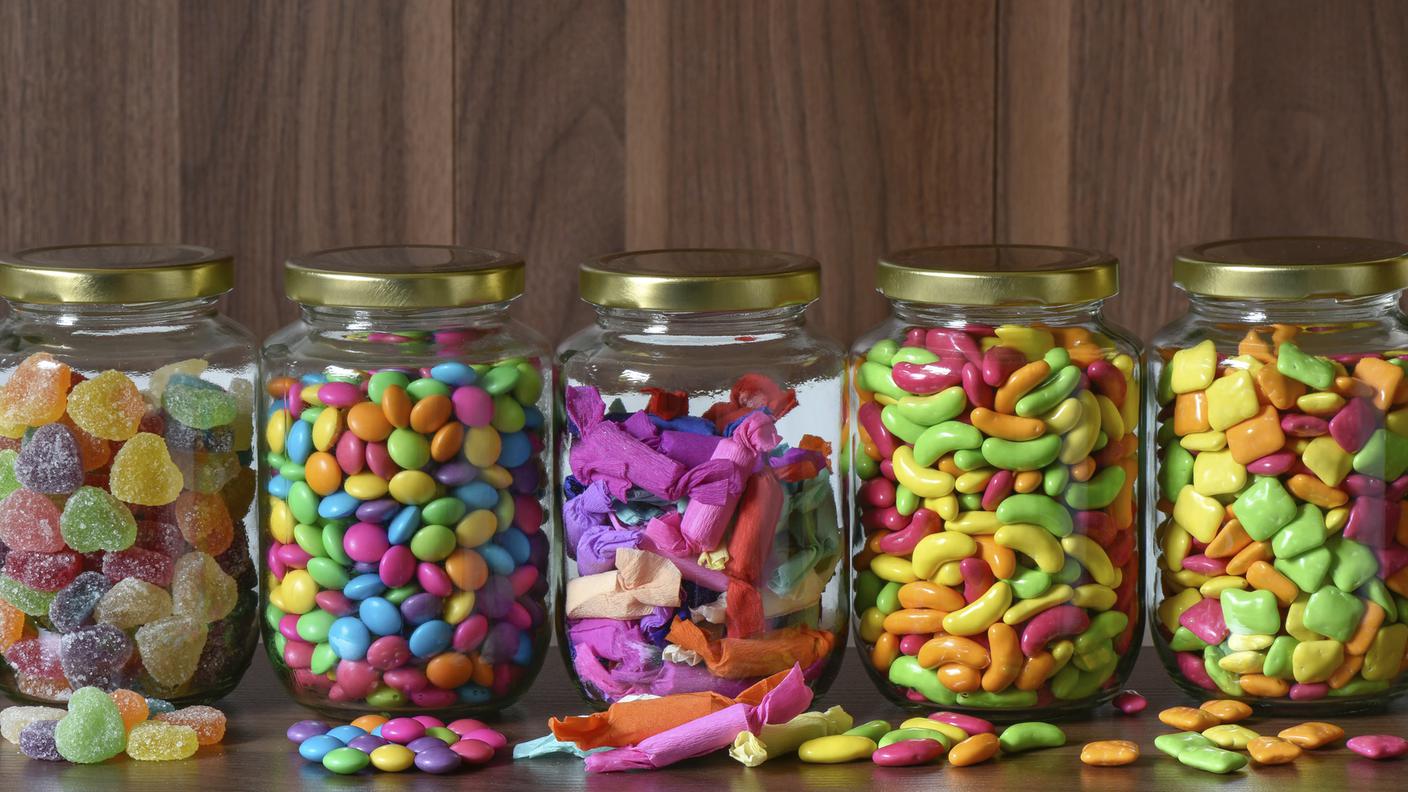 Dolciumi, Dolci, Barattolo di vetro, Spuntino, Bambino, zucchero