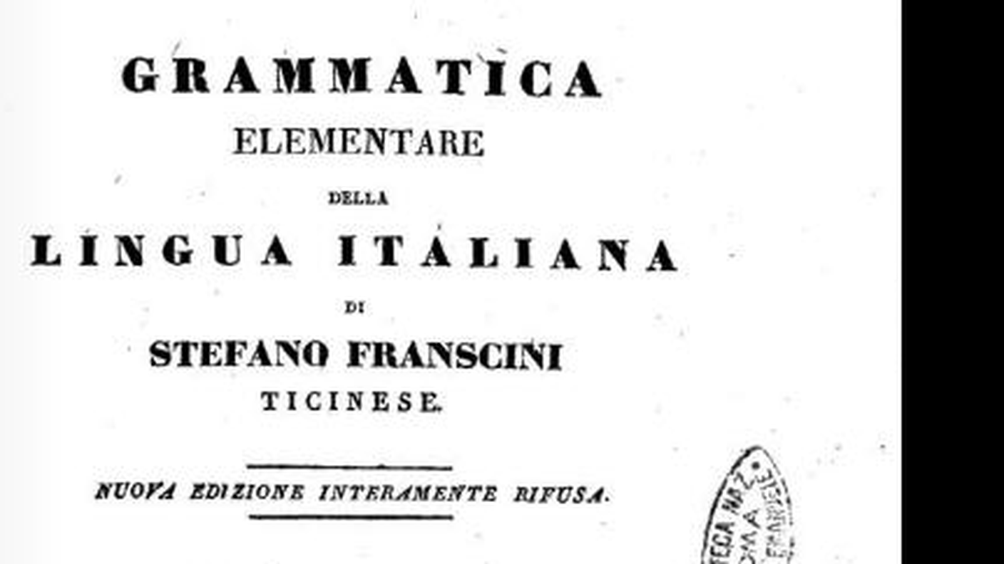 Grammatica Elementare, Stefano Franscini