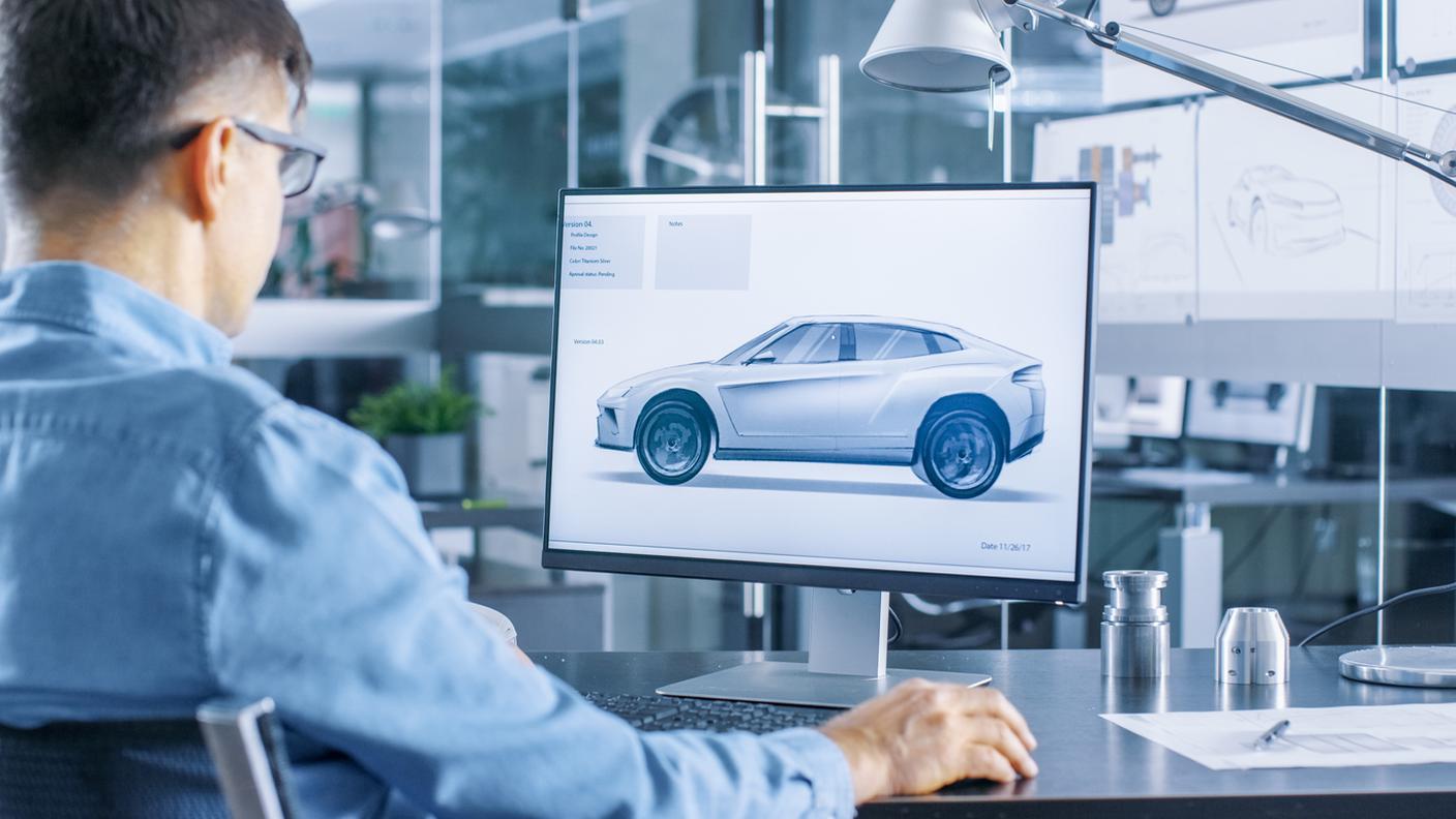 disegno prototipo automobile futuro