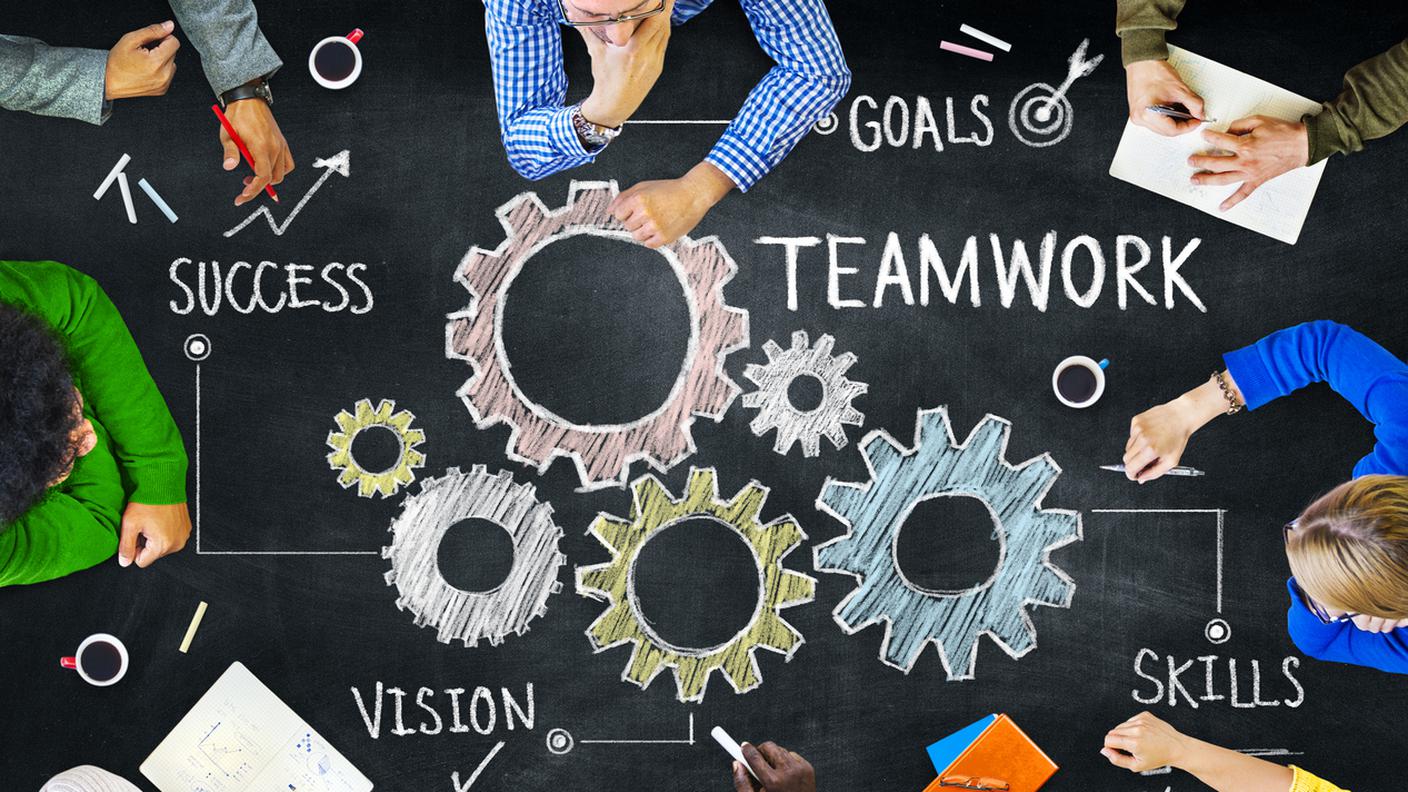 Teamwork, Gruppo di persone, multietnico competenza sul lavoro di squadra, Riunione, Riunione commerciale, Lavoro di squadra, Affari, Aspirazione