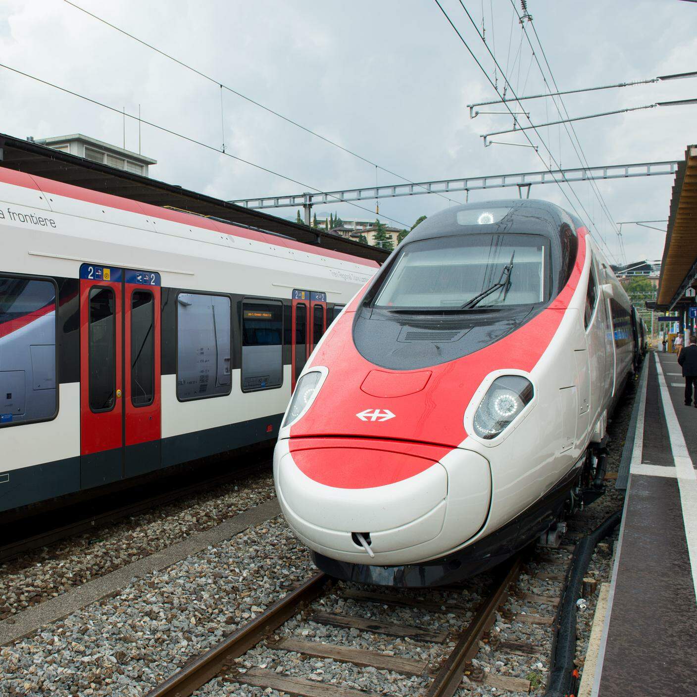 Il nuovo ETR 610, treno regionale TiLO a Lugano