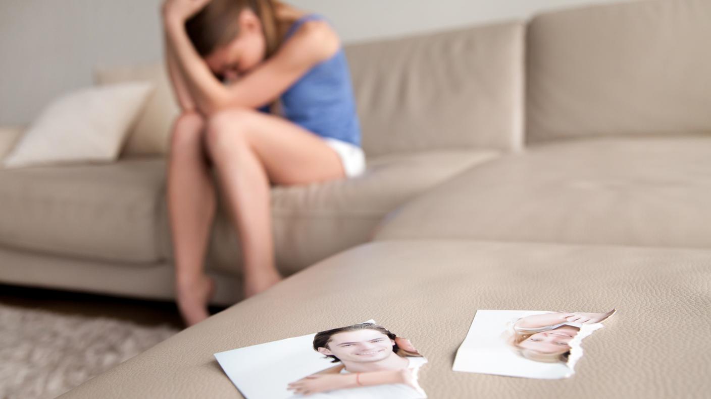 cuore infranto, Relazione di coppia terminata