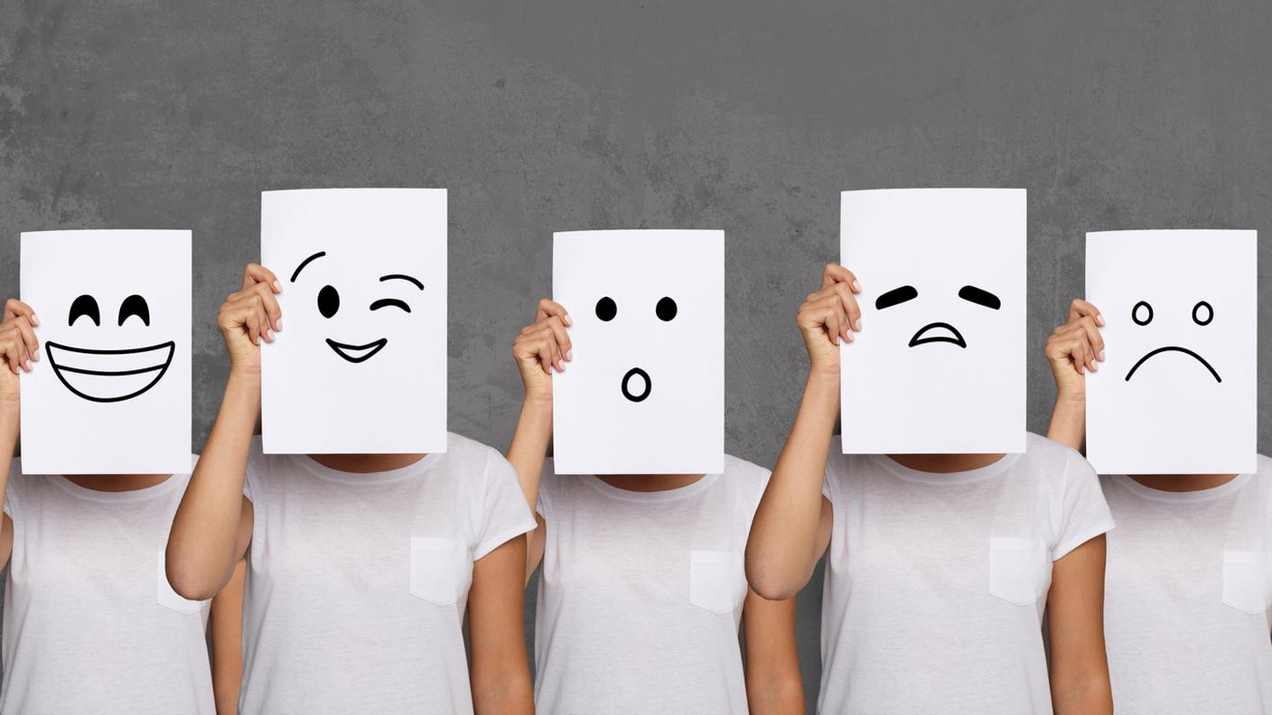 emozioni, Viso, Donne, faccine