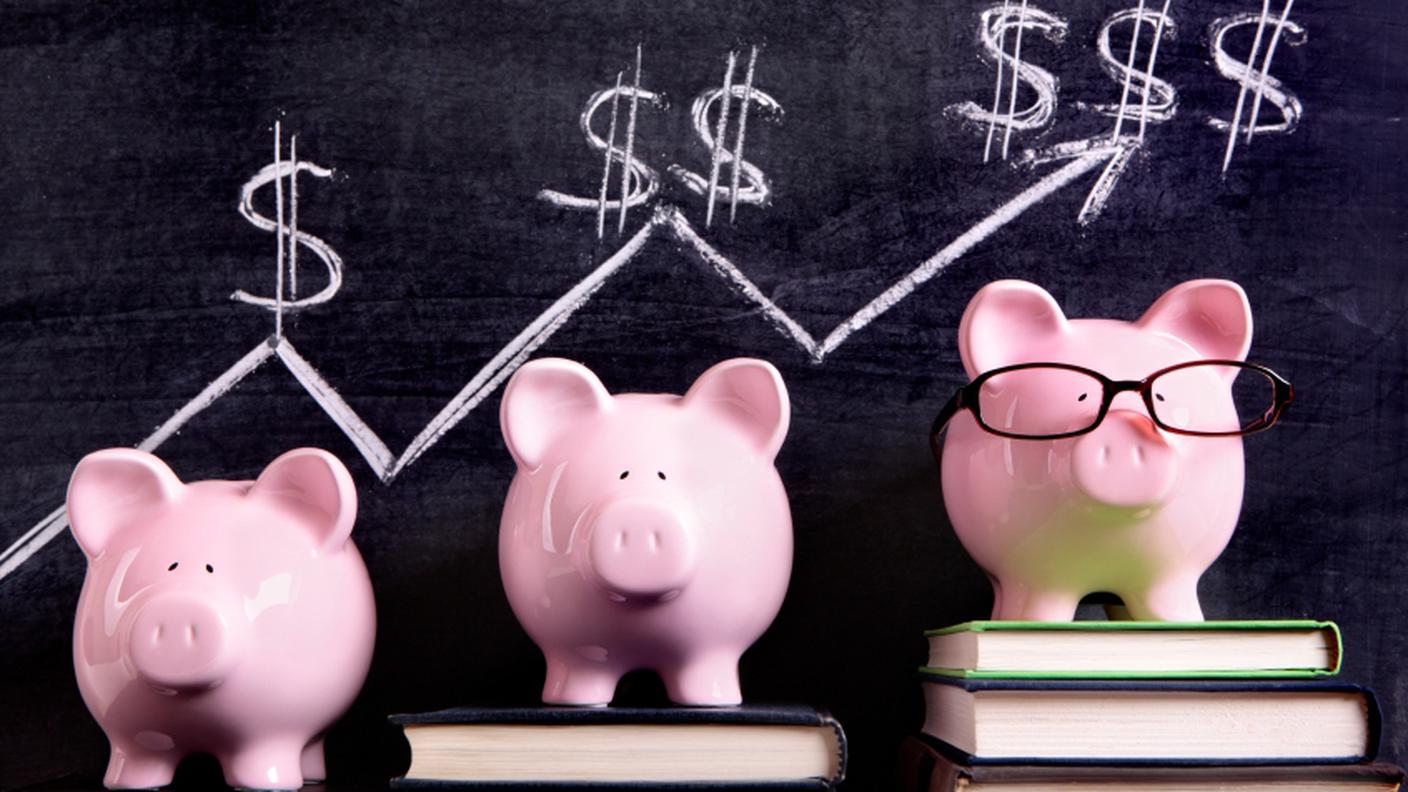 Maialino salvadanaio, guadagno, risparmiare, crescita economica