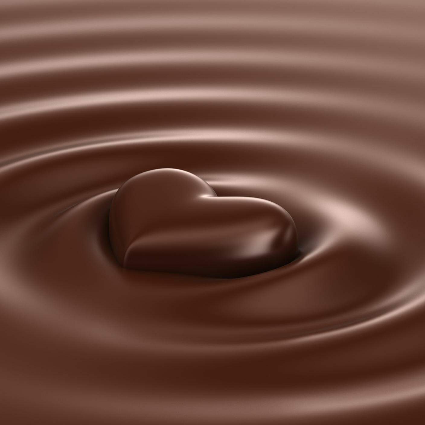 cioccolato fuso, cuore di cioccolato