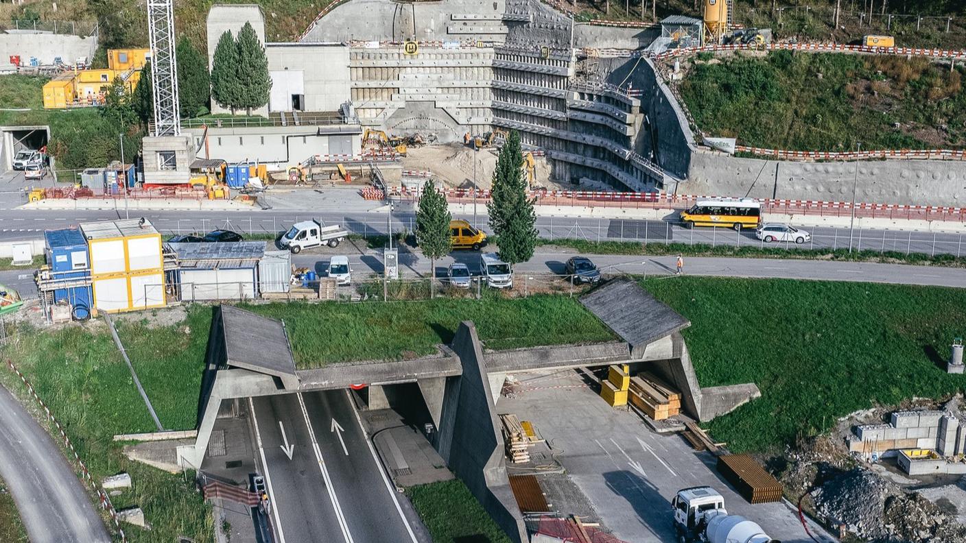 A2 Secondo tubo San Gottardo, USTRA