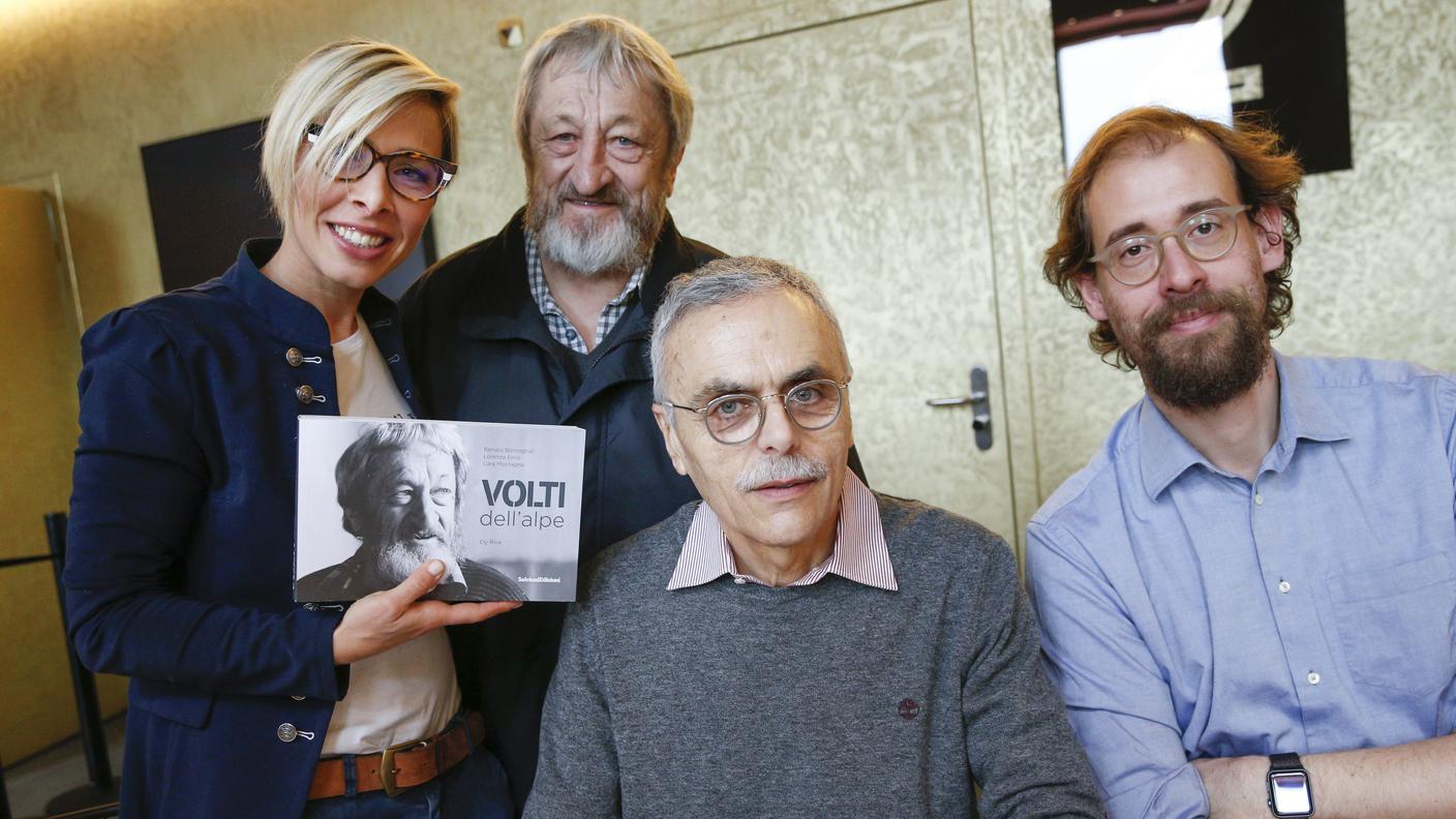 Siro Gianettoni, Alpigiano della Valle Varzasca e volto sulla copertina del libro, Lara Montagna, Renato Bontognali, Lorenzo Erroi, Volti dell'alpe, Palacinema Locarno, 25.02.18