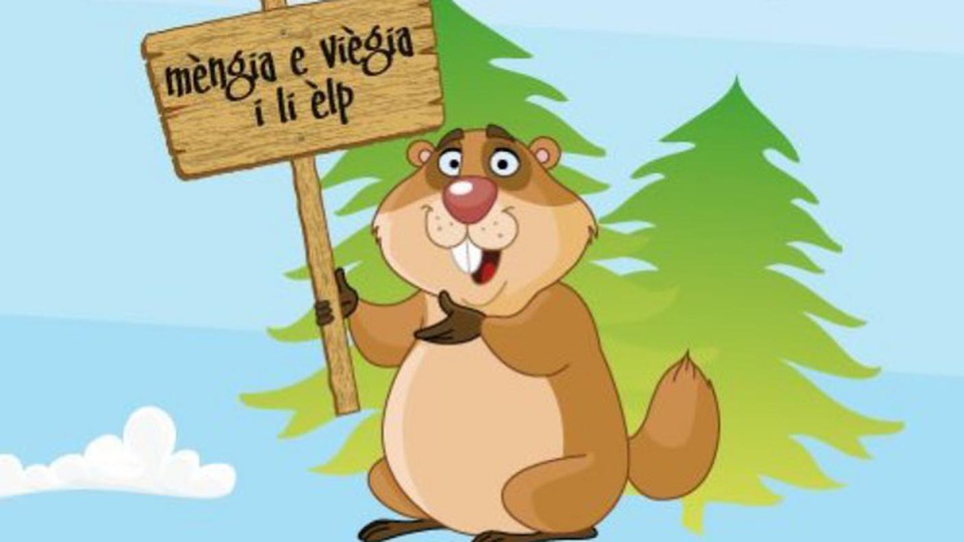Mangia e cammina sugli alpi