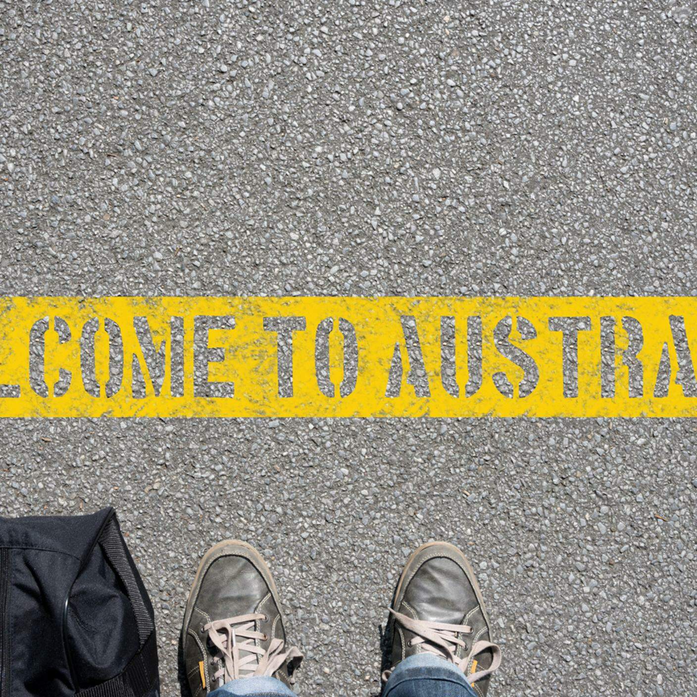 linea confine, benvenuti in Australia