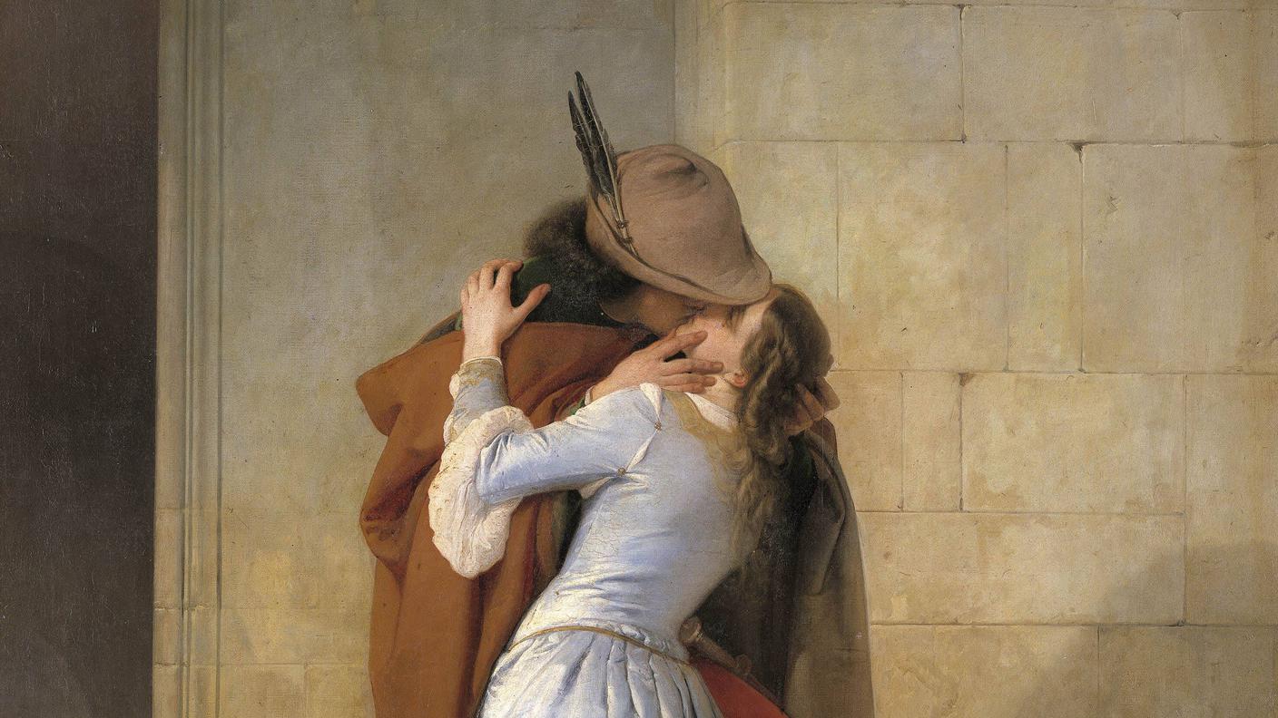 Francesco Hayez (1791-1882): Il Bacio, 1859 - Milano Pianacoteca di Brera