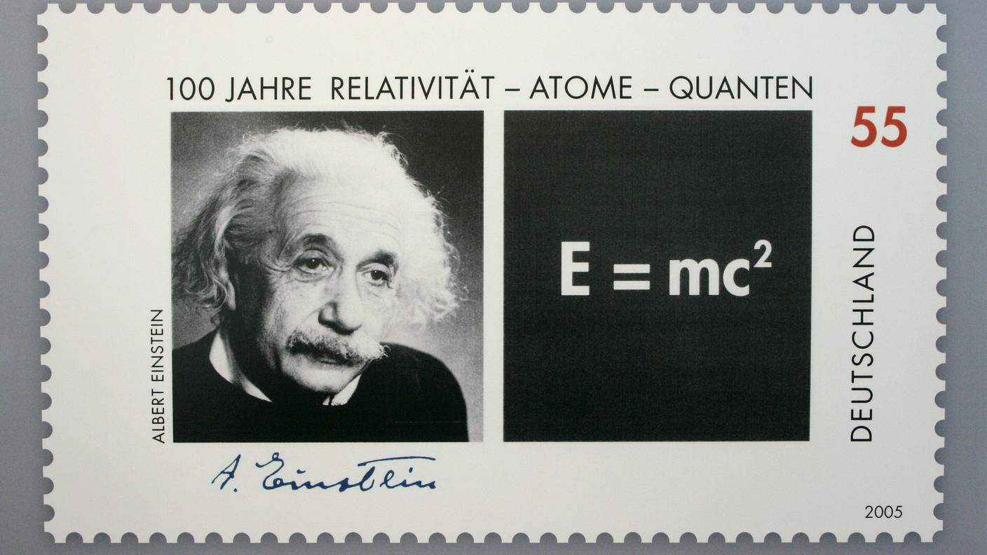 Un francobollo tedesco dedicato ai 100 anni della teoria