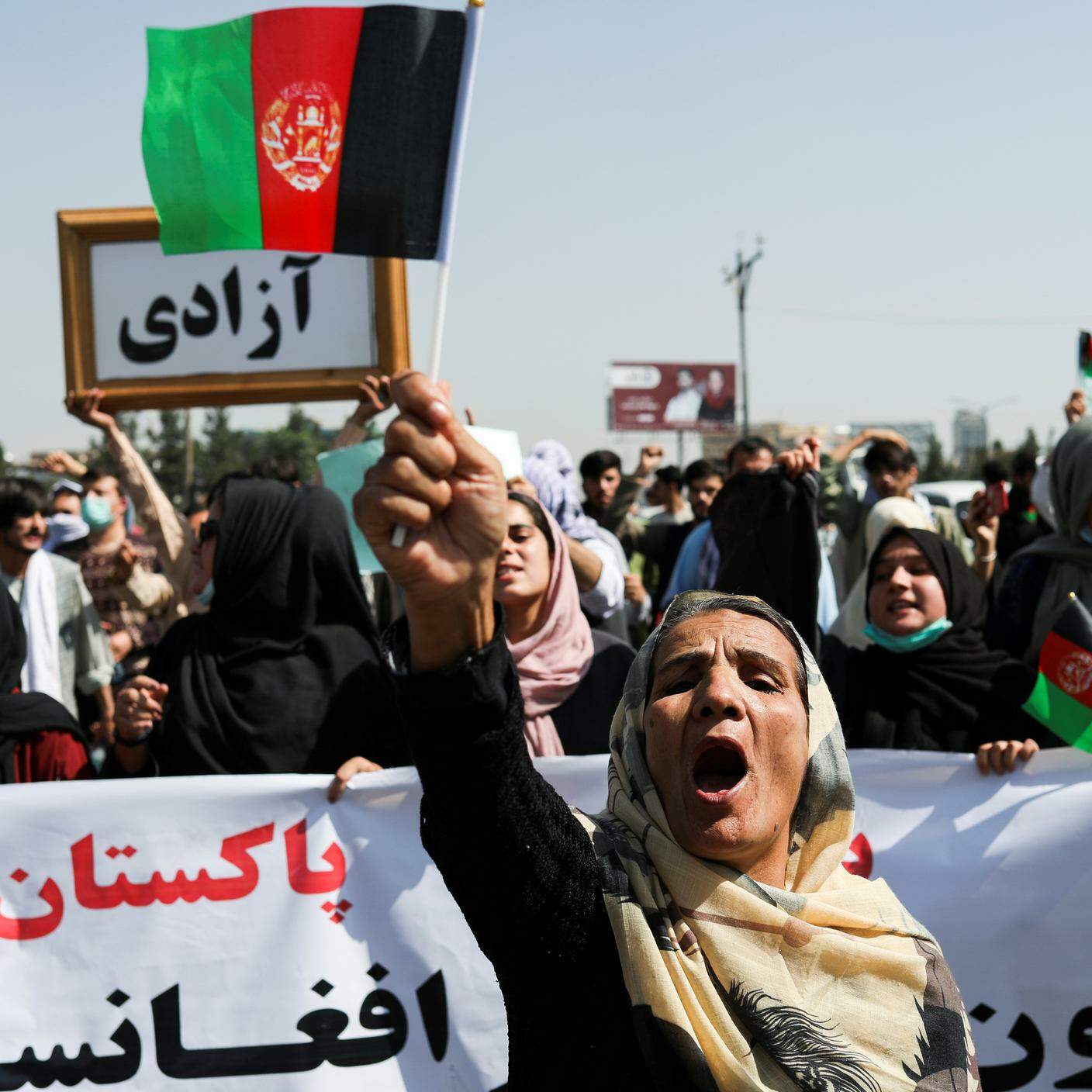 Afghanistan, protesta protesta per la morte di Mahsa Amini, settembre 2021