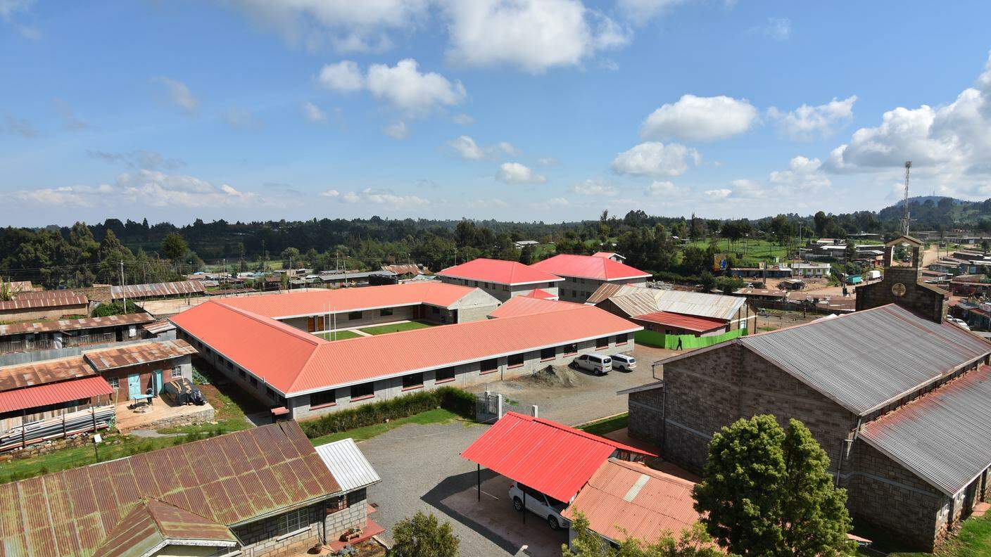 St Cecilia Community Learning Centre, Dundori - Kenia, La scuola vista dall'alto