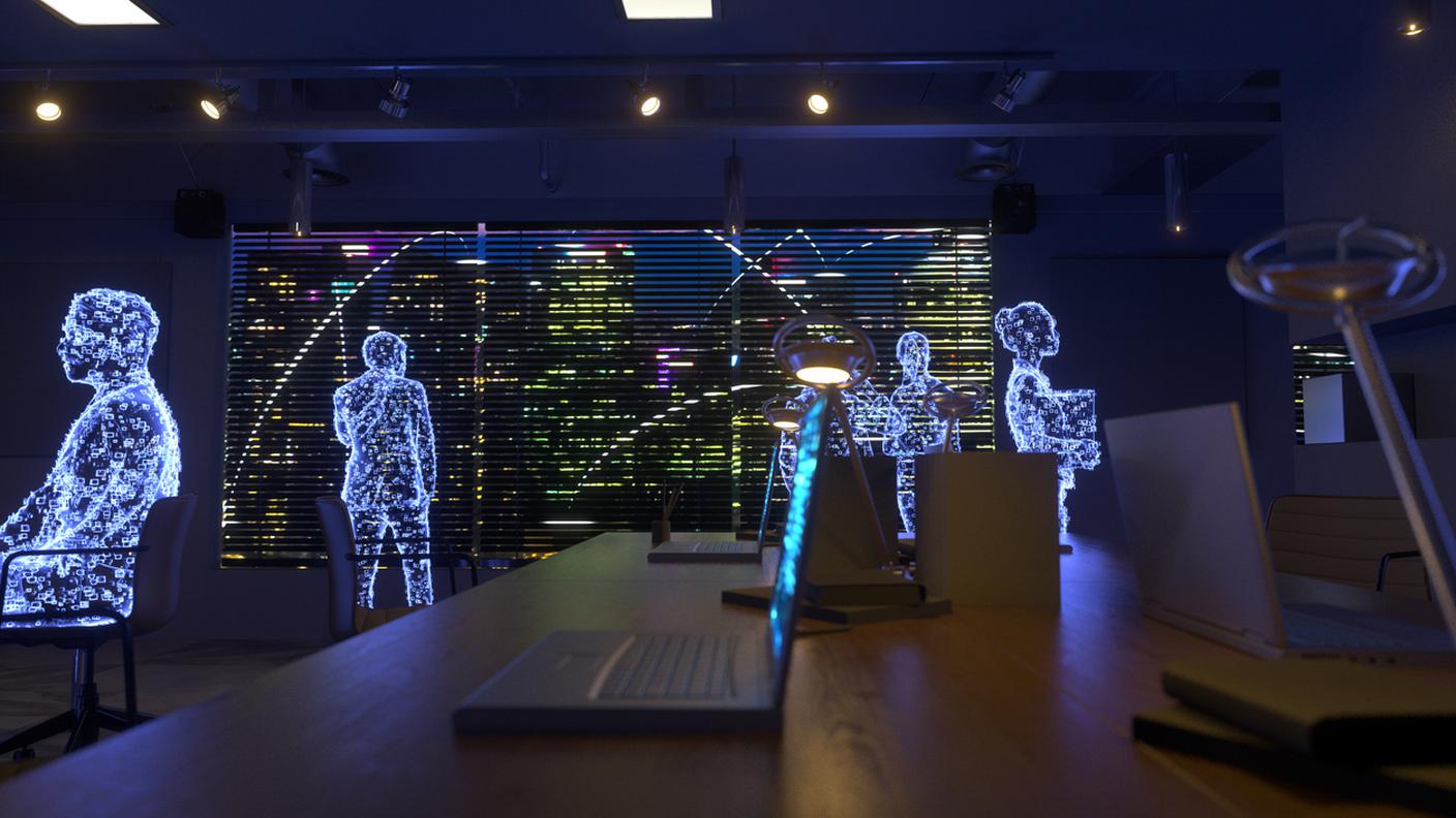 Intelligenza artificiale, Metaverso, Persone, Ufficio, Lavorare