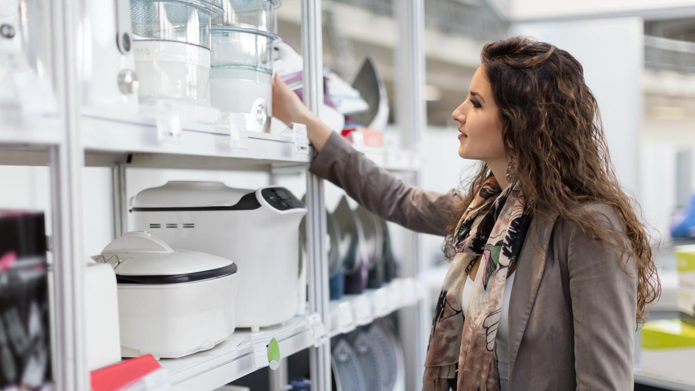Negozio di elettrodomestici, Cliente, Supermercato, steamer