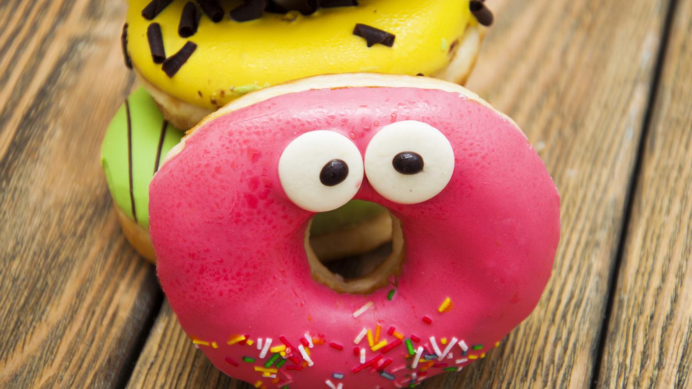 ciambella, donuts divertente