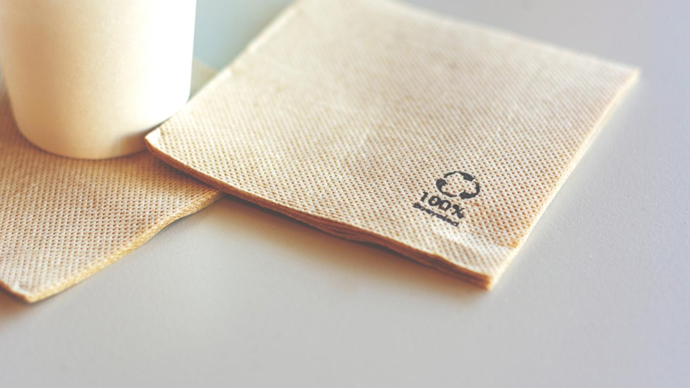 iStock Tovagliolo monouso realizzato con carta riciclata