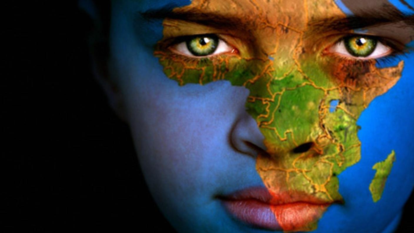Bambino Cartina Africa