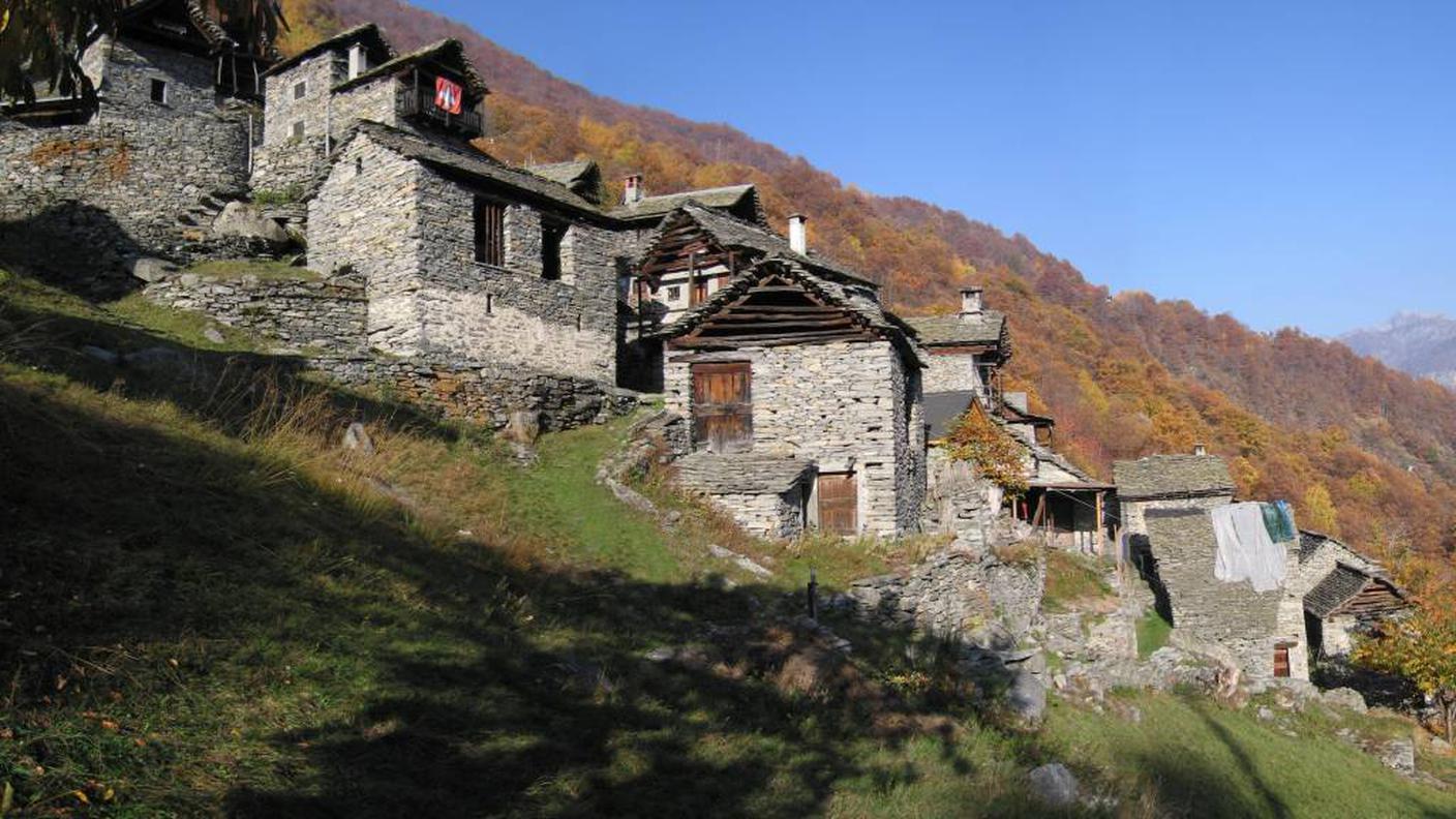 Il monte di Bolla, sopra Linescio