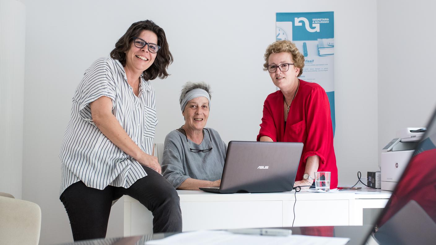Segretarie a noleggio: Tiziana Broggini, Donatella Zambon e Iris Rutari