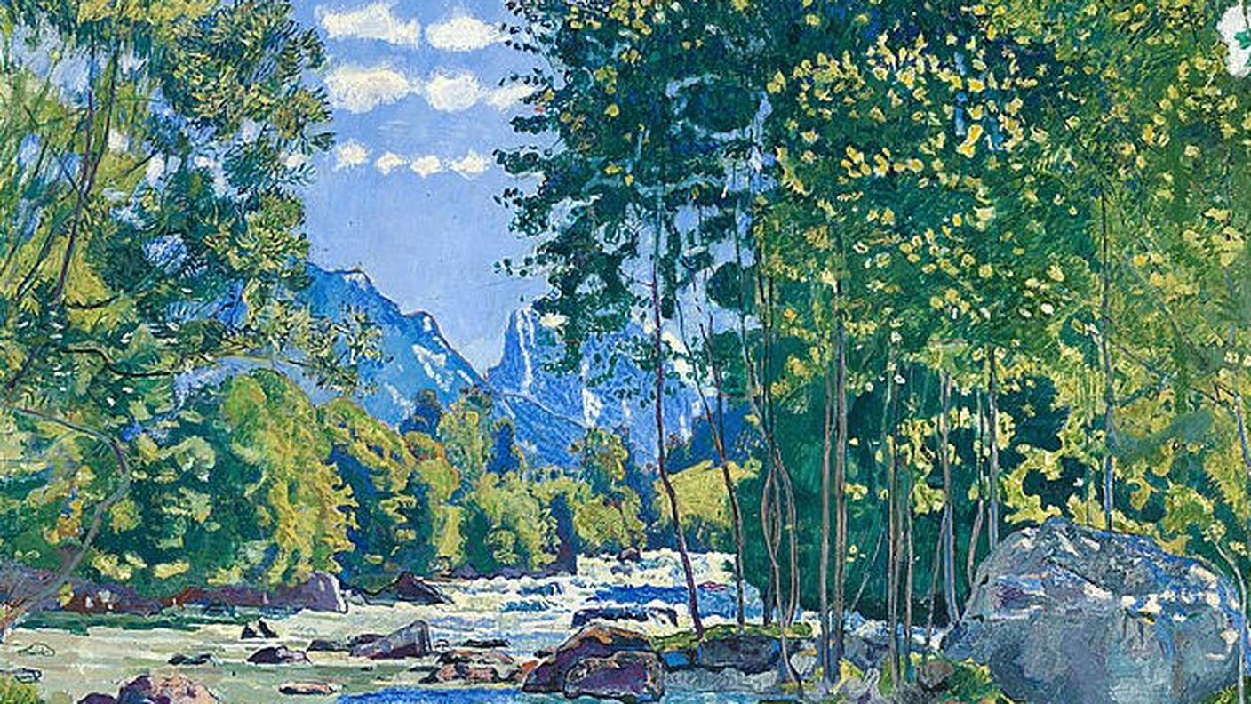 Ferdinand Hodler (1853-1918): Die schwarze Lütschine (1905)