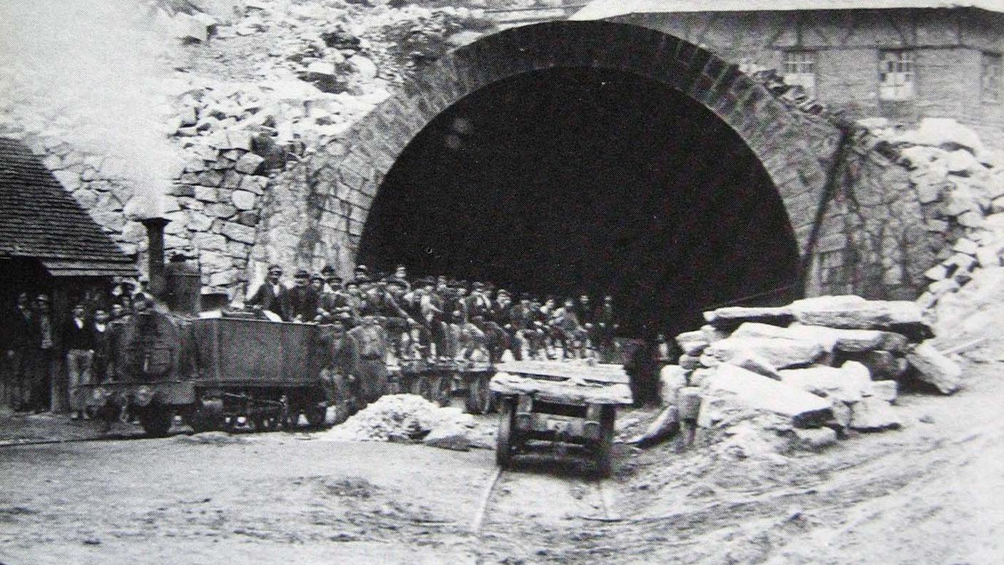 Inaugurazione della galleria ferroviaria del San Gottardo nel 1882