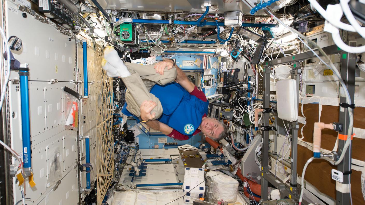 Paolo Nespoli a bordo della Soyuz MS-05, 2017