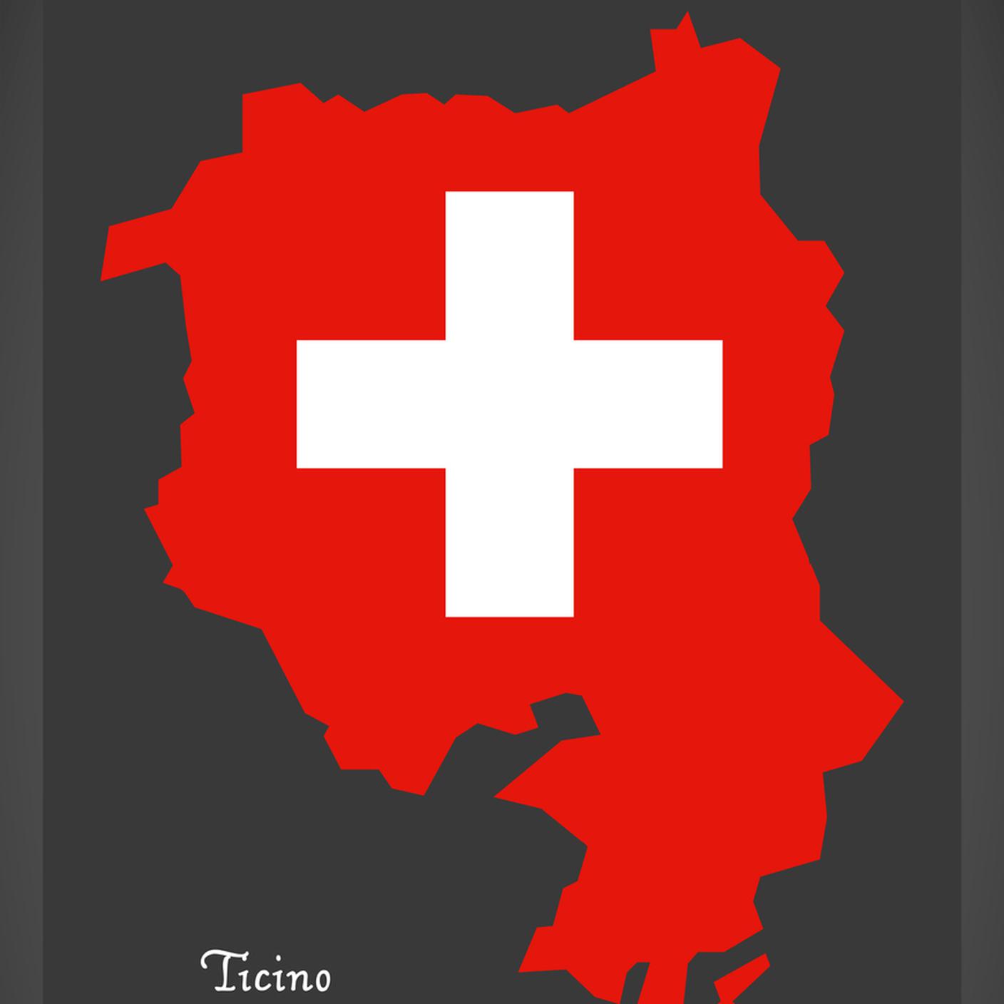 Ticino regione, maps, stemma svizzera